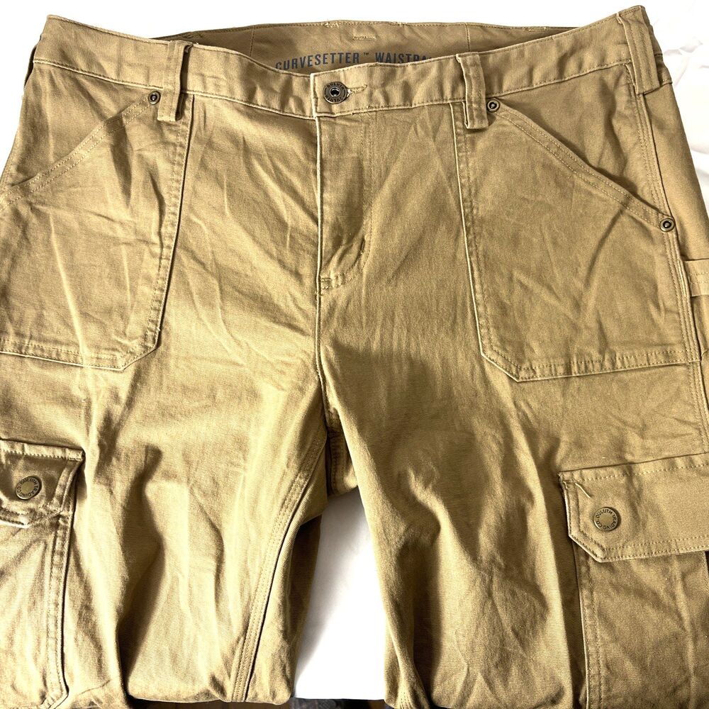 Duluth Trading Womens Curvesetter Carpenter Cargo Pants 12x31 *See Measurements* - Picture 4 of 16